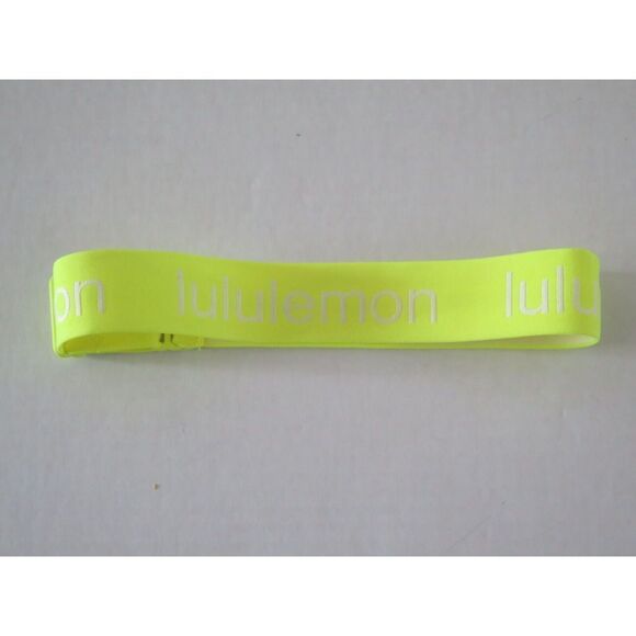 Lululemon Women’s Sz M Highlight Yellow Power Stride Ankle Socks & Headband Set - Picture 4 of 7
